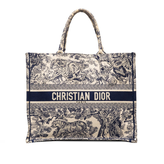 Dior Large Toile De Jouy Book Tote (SHG-zBob0t)