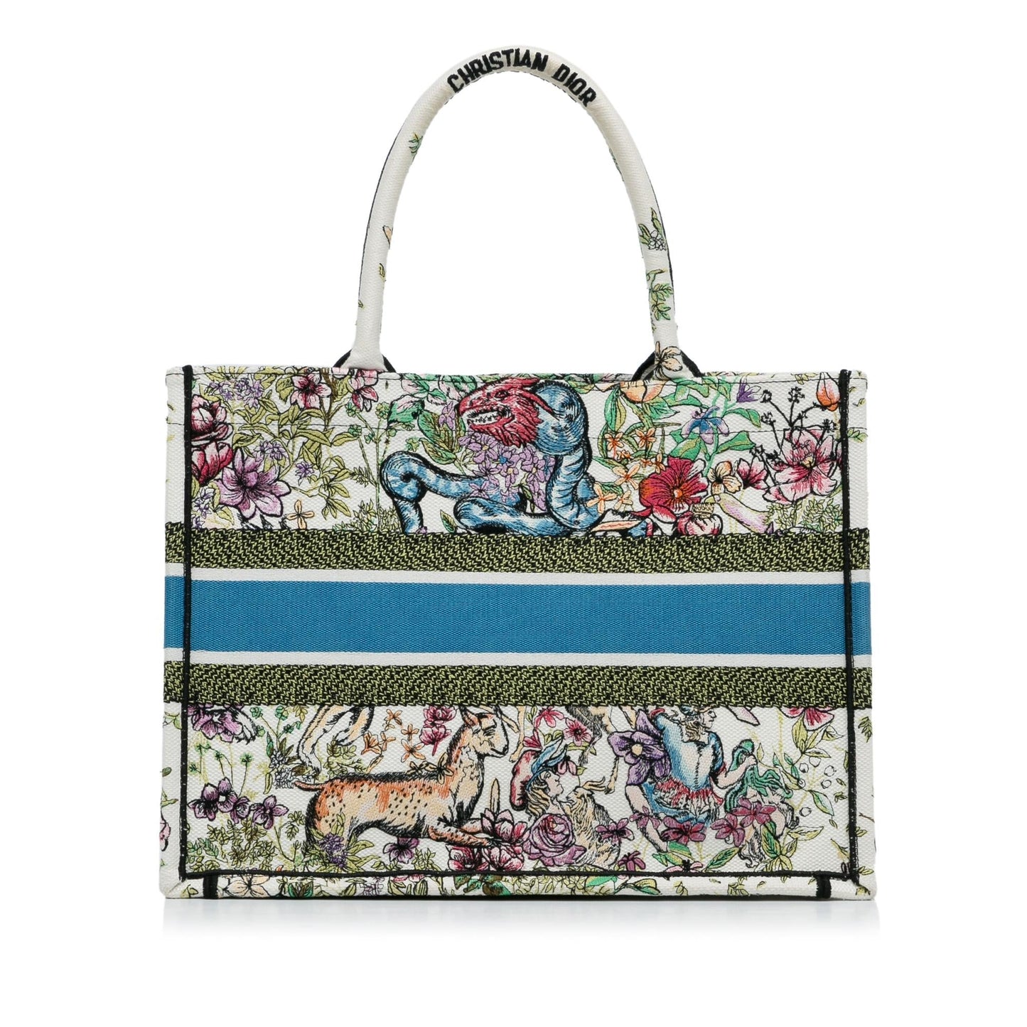 Dior Medium Latte Multicolor D-Constellation Book Tote (SHG-BjecvA)
