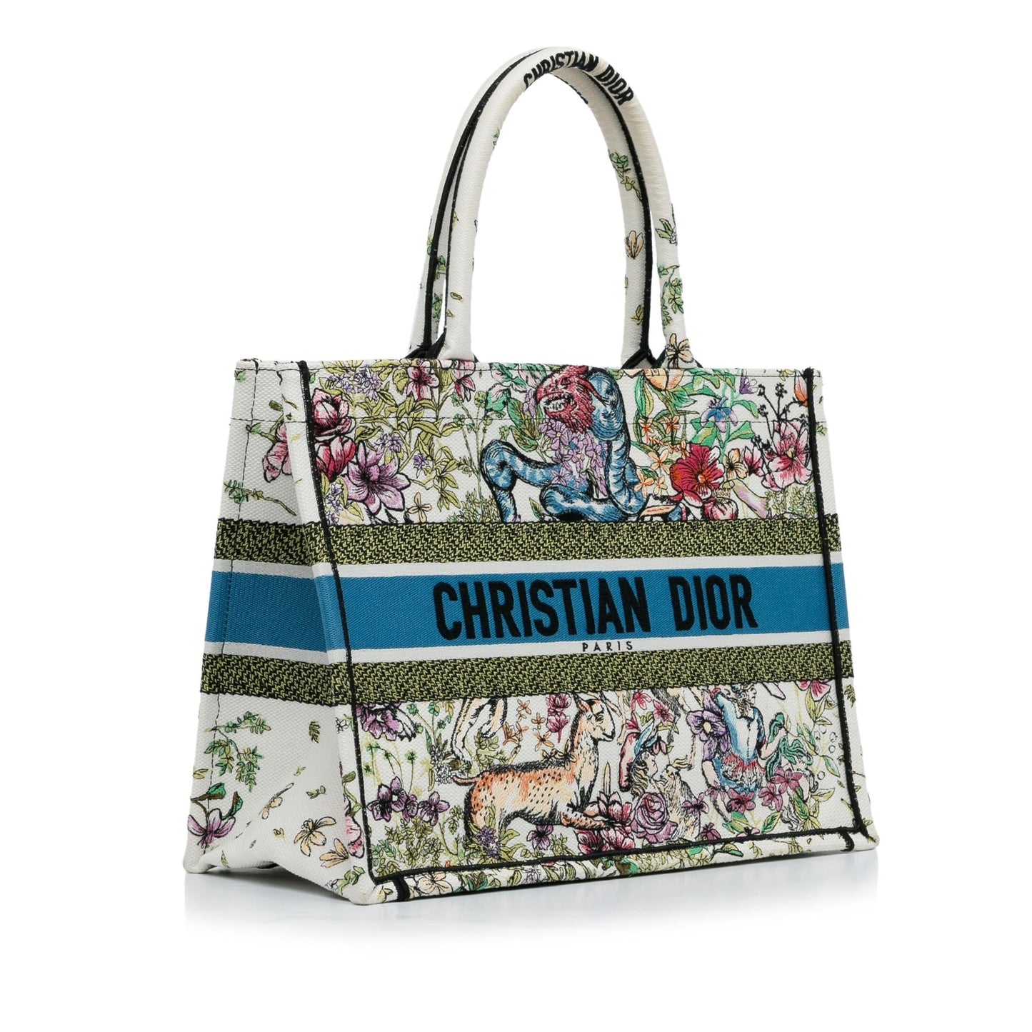 Dior Medium Latte Multicolor D-Constellation Book Tote (SHG-BjecvA)