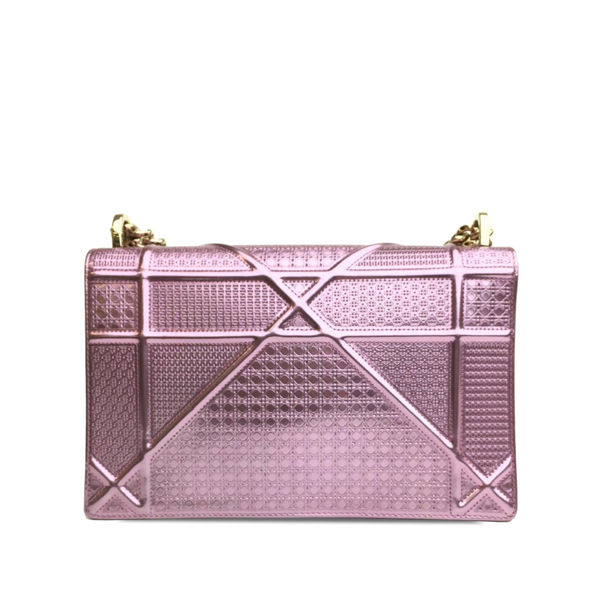 Dior Medium Metallic Patent Microcannage Diorama (SHG-7Dt5Sh)