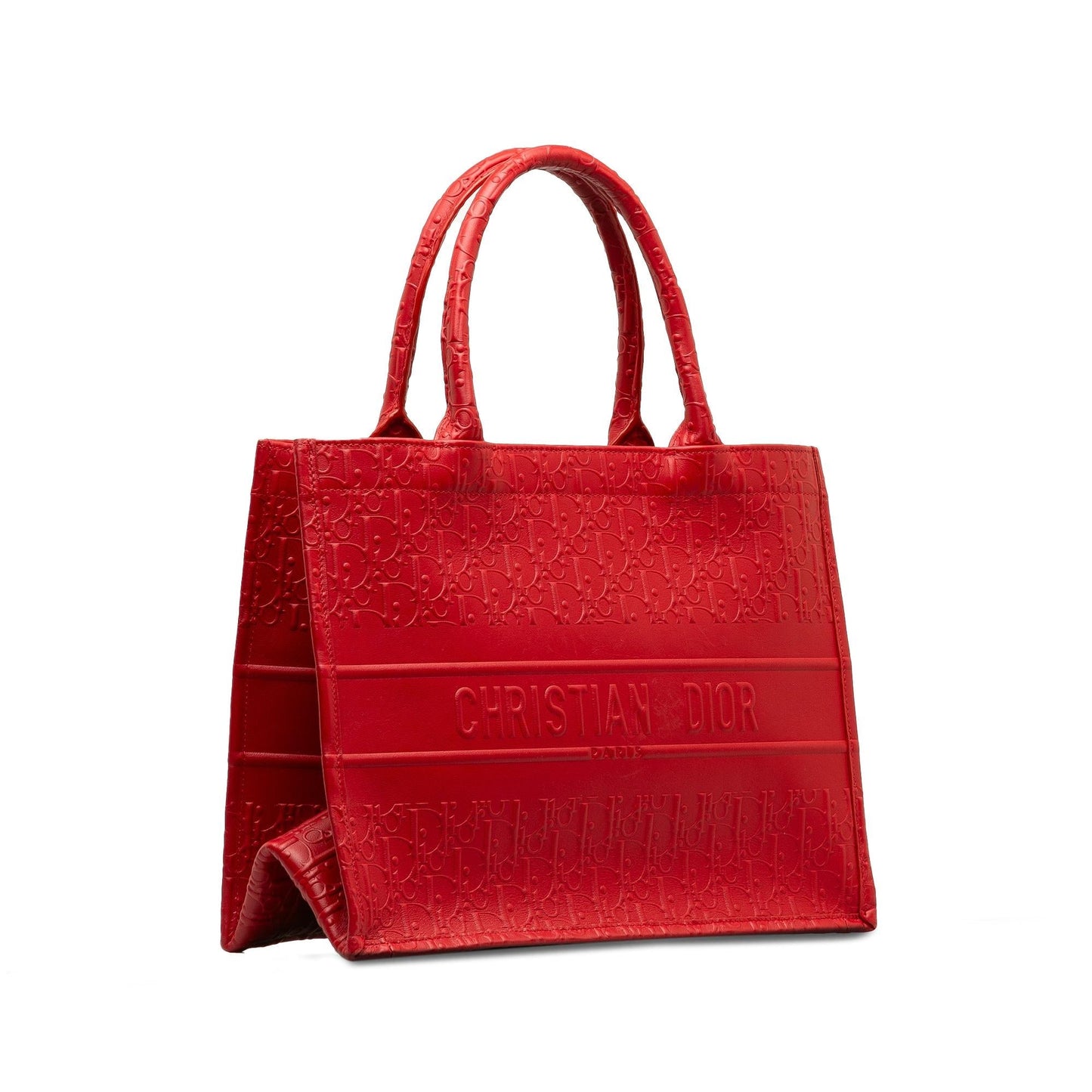 Dior Medium Oblique Embossed Leather Book Tote (SHG-iqfn3c)