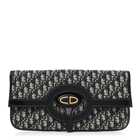 Dior Montaigne Oblique Fold Over Clutch Bag