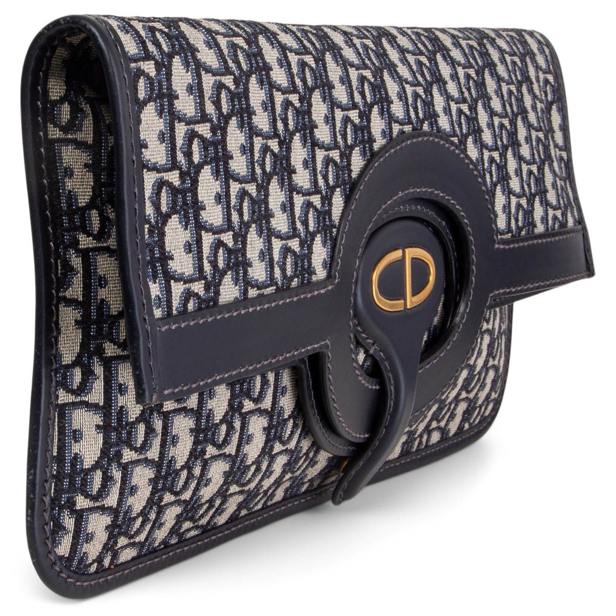 Dior Montaigne Oblique Fold Over Clutch Bag