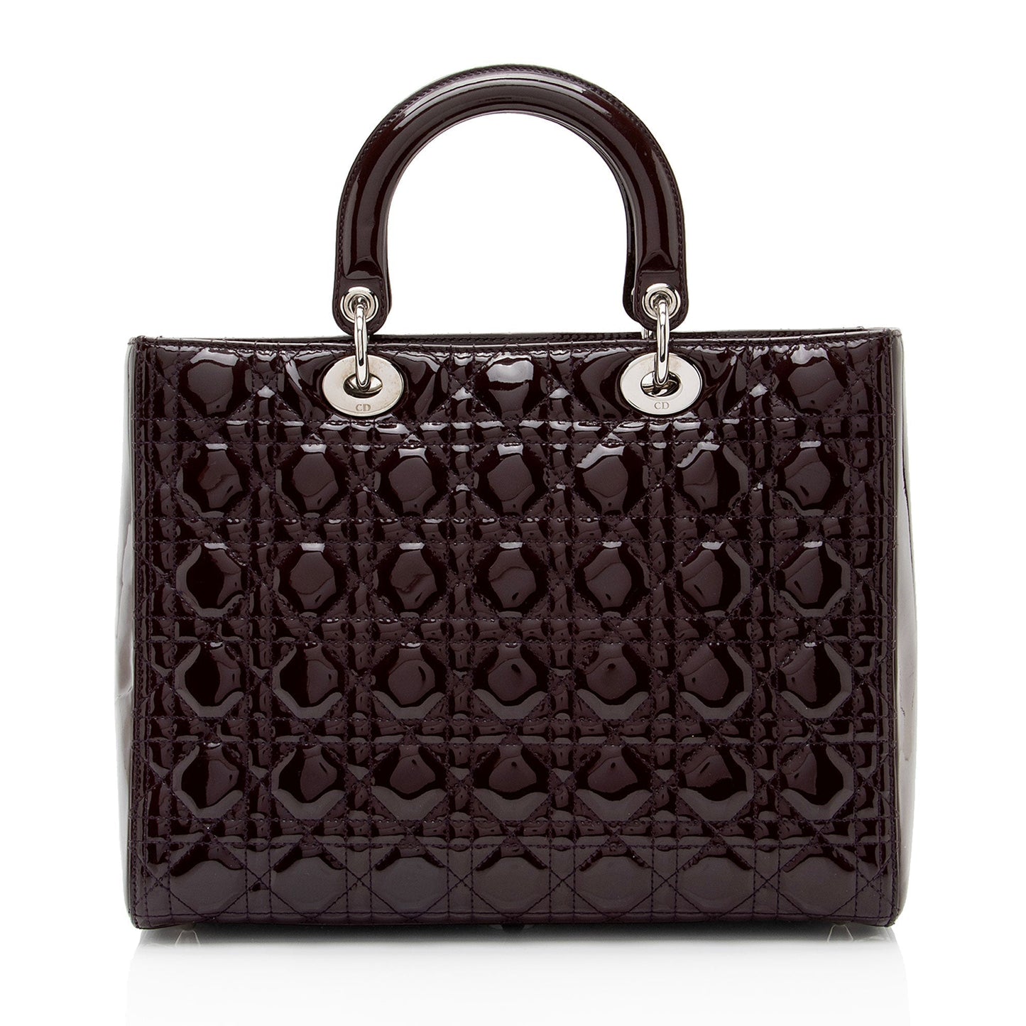 Dior Patent Leather Lady Dior Large Tote (SHF-5trAE8)