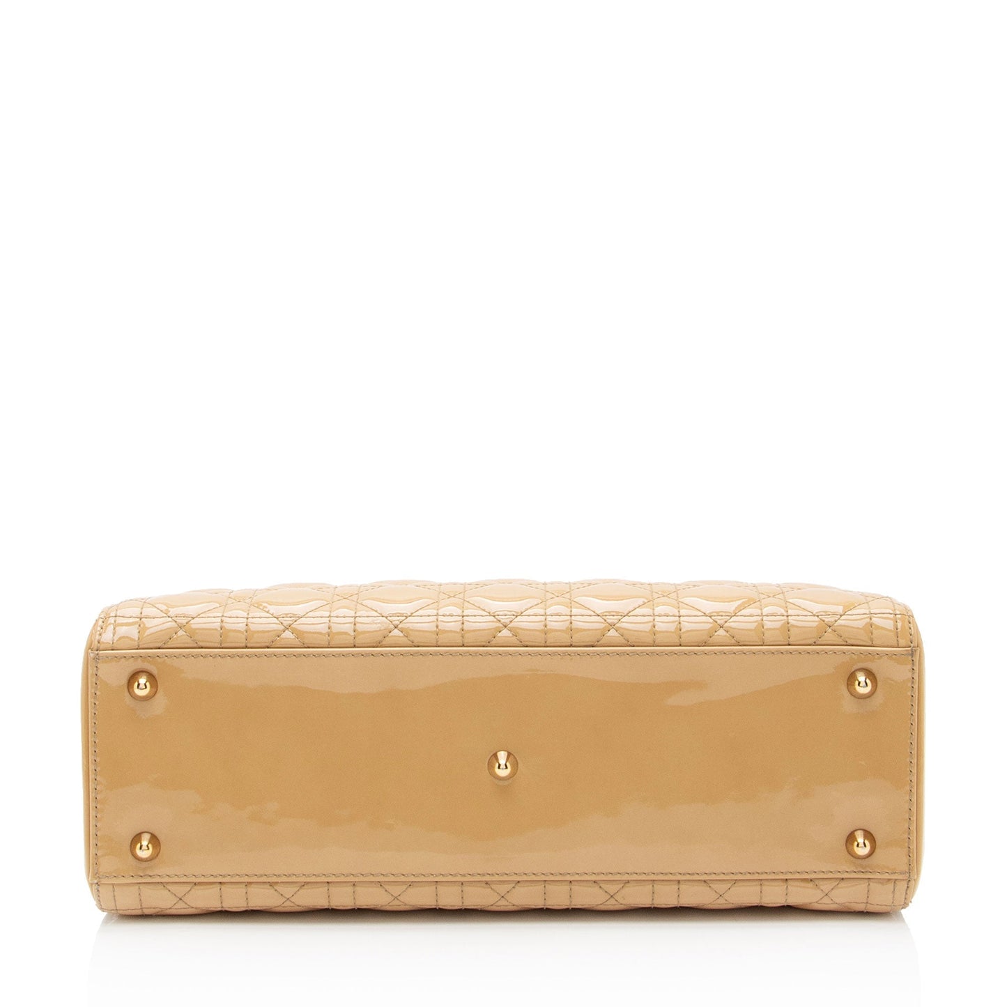 Dior Patent Leather Lady Dior Large Tote (SHF-EZ4EwJ)