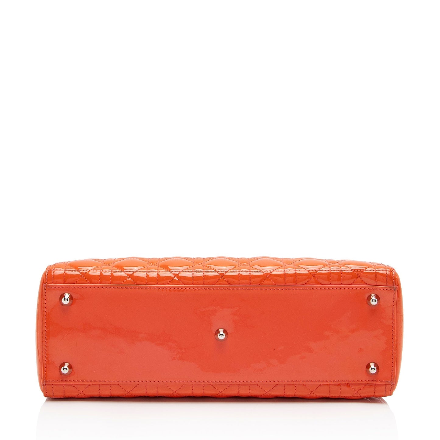 Dior Patent Leather Lady Dior Large Tote (SHF-w6Nhh6)