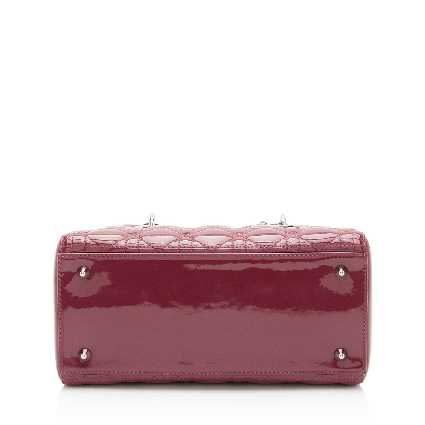 Dior Patent Leather Lady Dior Medium Tote (SHF-Tr4vgf)