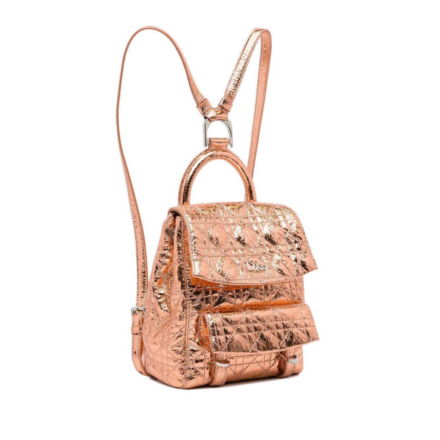 Dior Small Metallic Cannage Stardust Backpack (SHG-Ep0Yhg)