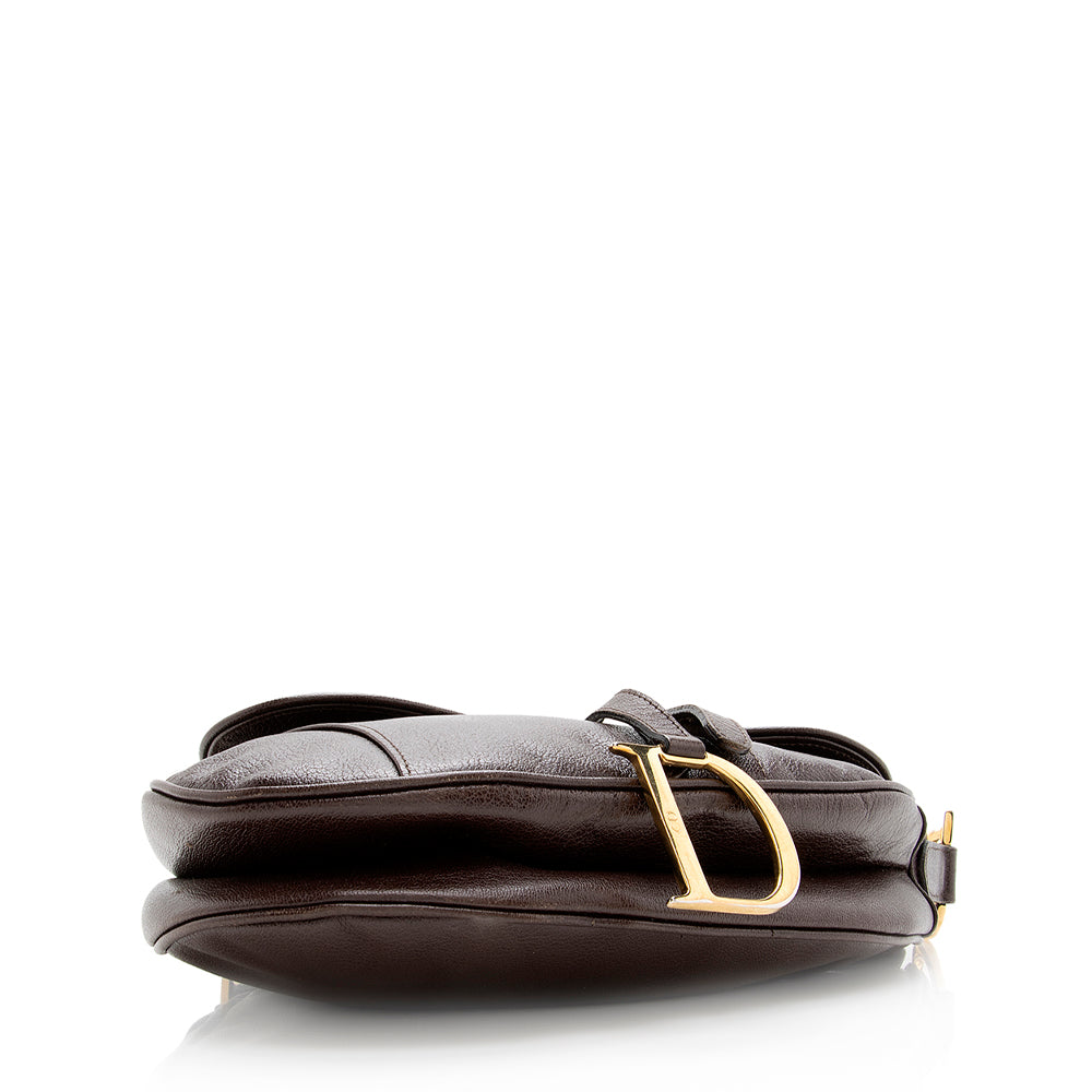 Dior Vintage Leather Saddle Bag (SHF-19036)