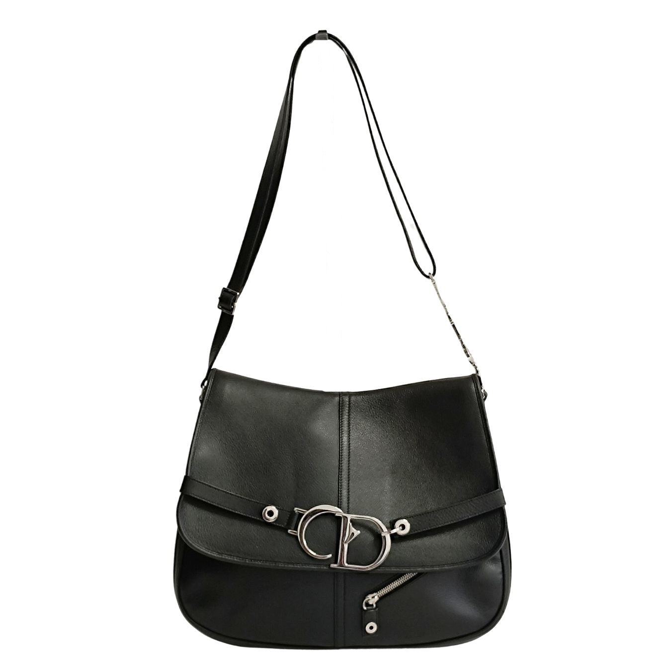 DIOR Saddle large shoulder bag in black leather