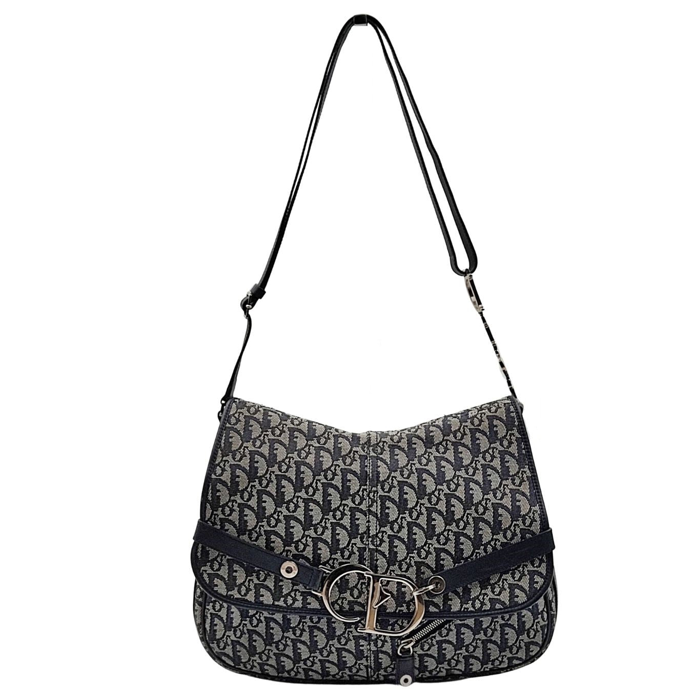 DIOR Saddle large shoulder Bag in monogram canvas
