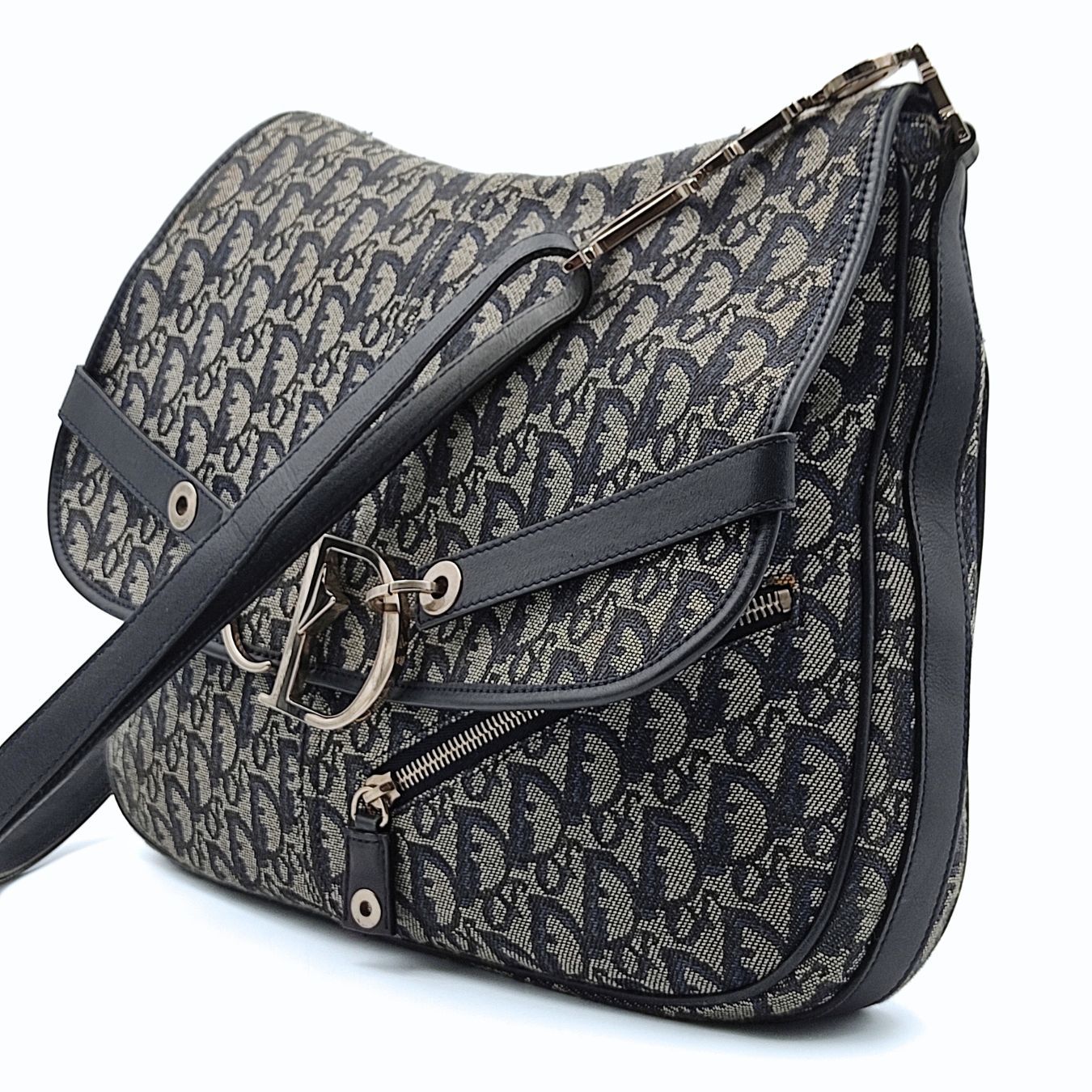 DIOR Saddle large shoulder Bag in monogram canvas