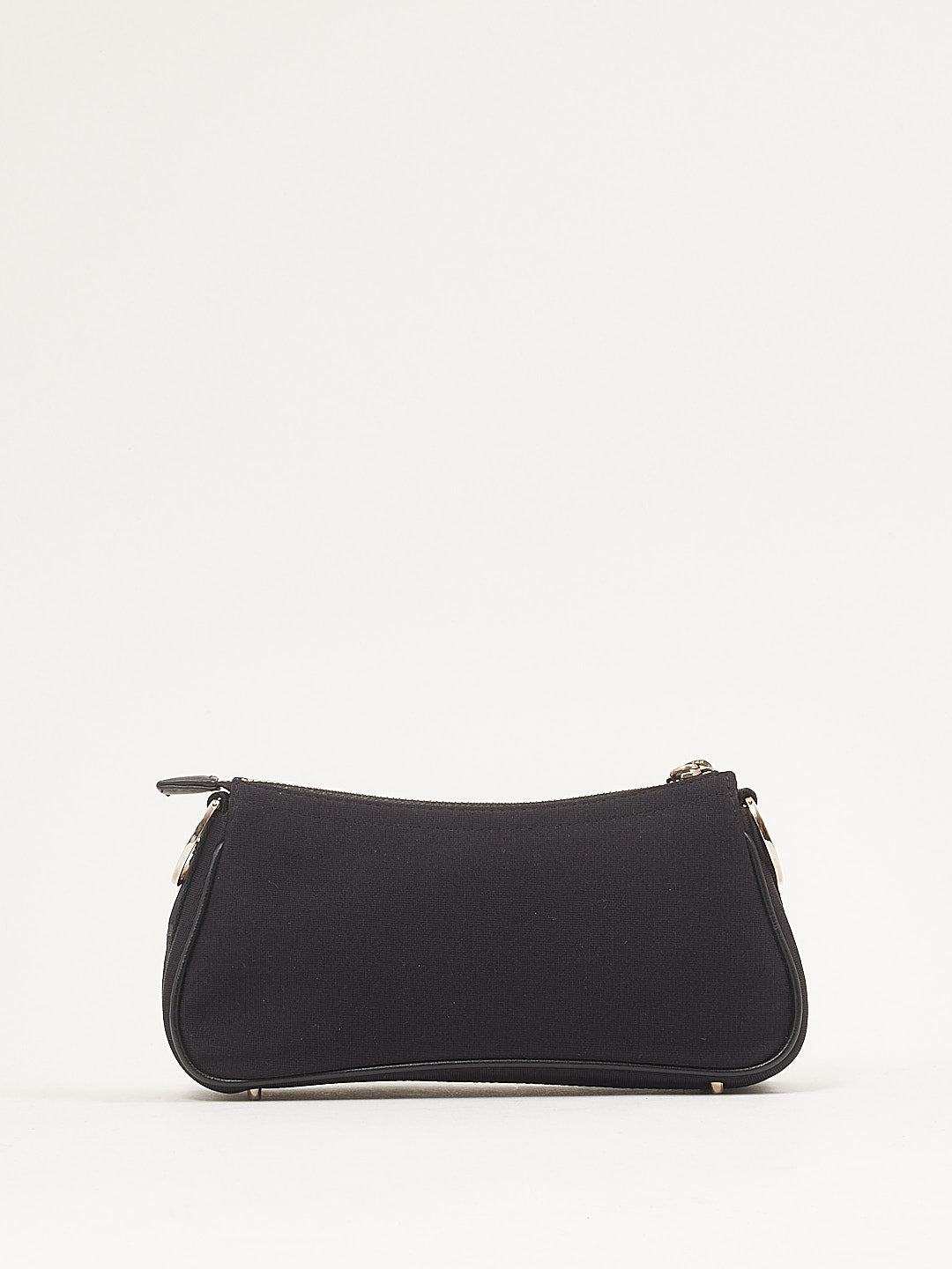 Dior Black Canvas Crystal Detail Vintage 2003 Evening Bag