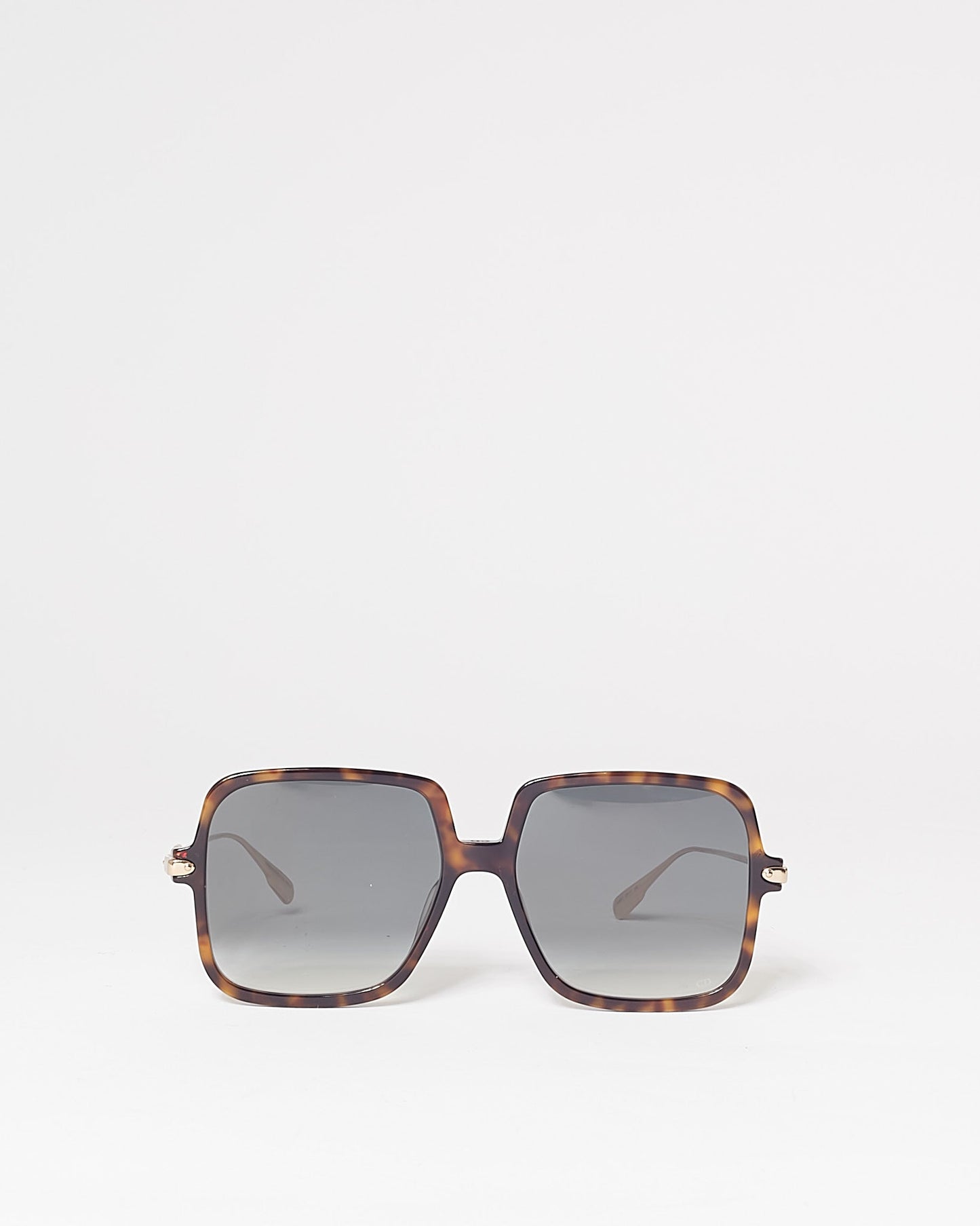 Dior Brown Tortoise DiorLink1 Oversized Square Sunglasses