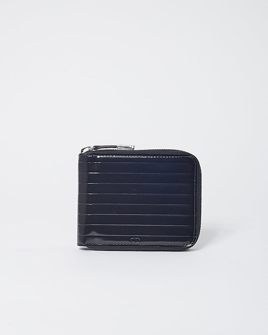 Dior Homme Black Patent Zippy Wallet