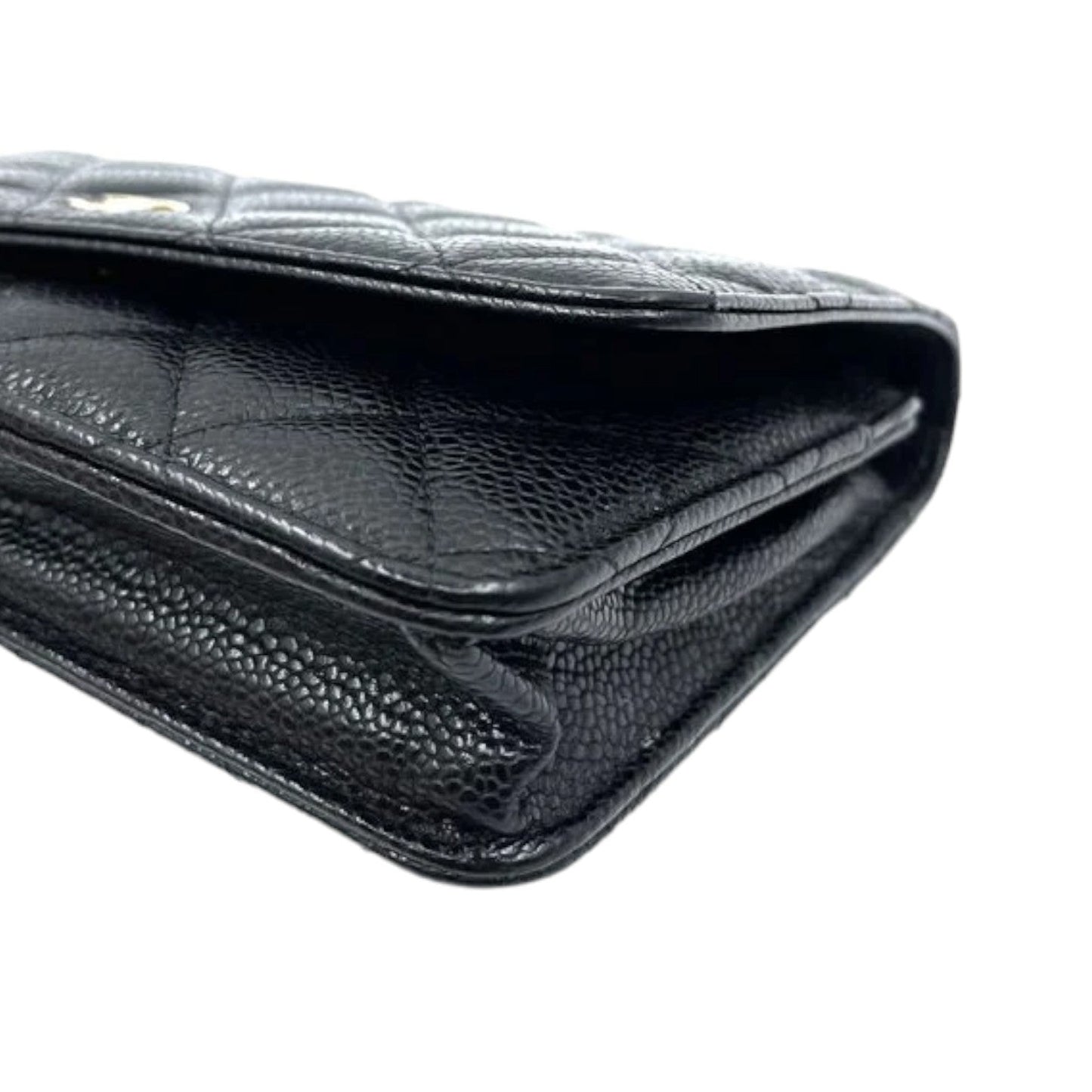 Wallet On Chain WOC Caviar Quilted Black GHW