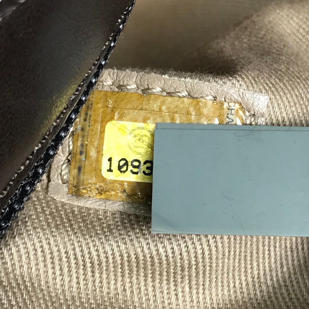 CHANEL Tote Bag Mouton, Leather Brown CC COCO Mark Half Matelasse Women Used