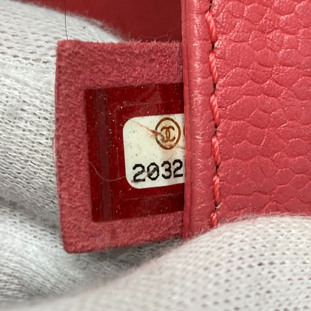 CHANEL Tote Bag A67921 Caviar skin pink CC COCO Mark Matrasse Women Used