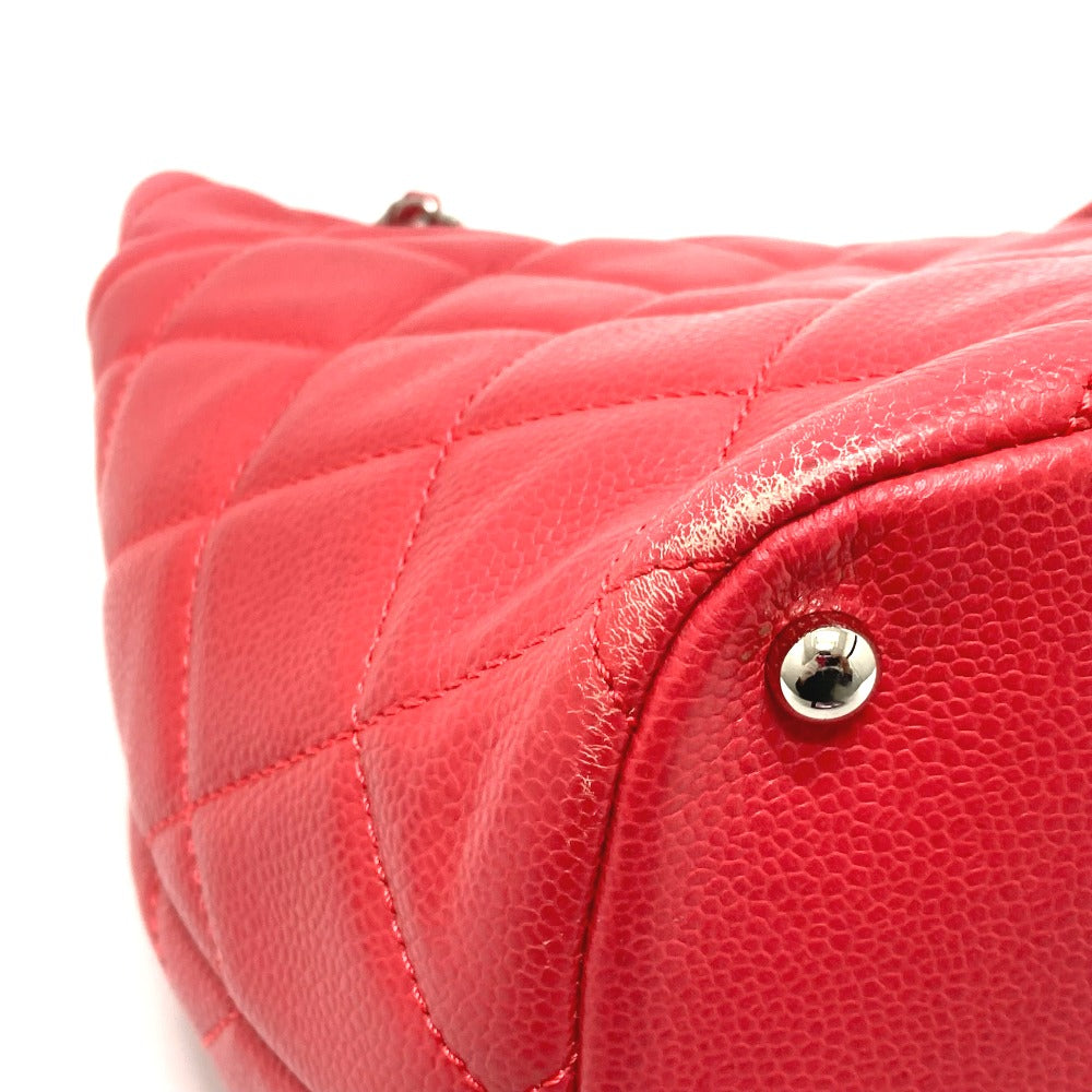 CHANEL Tote Bag A67921 Caviar skin pink CC COCO Mark Matrasse Women Used