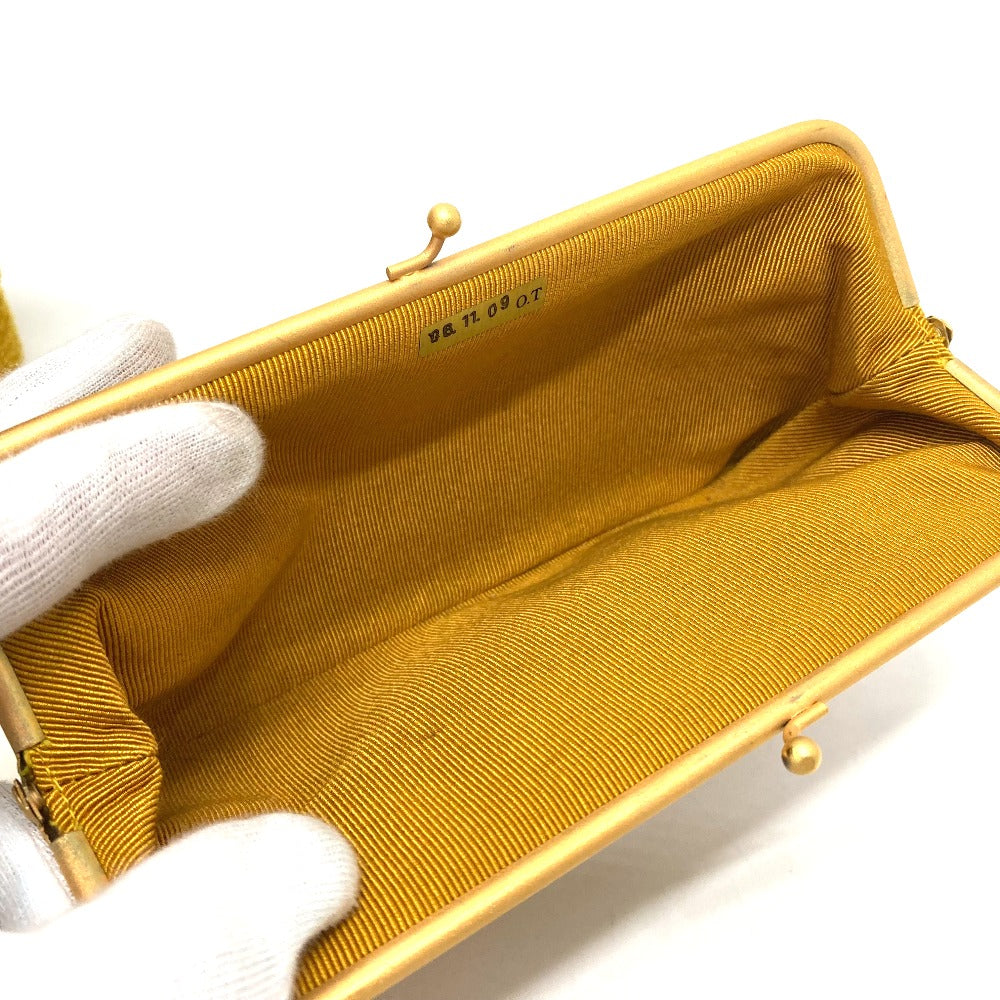 CHANEL Shoulder Bag pile Mustard type Comes with a clasp pouch Vstitch Chevron Women Used