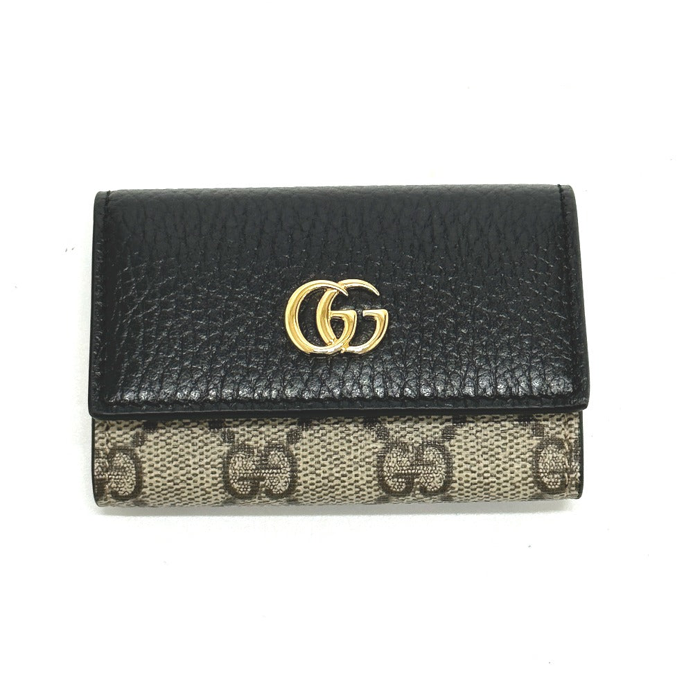 GUCCI Key case Key holder  456118 GG Supreme Canvas beige GG Marmont six hooks Women Used