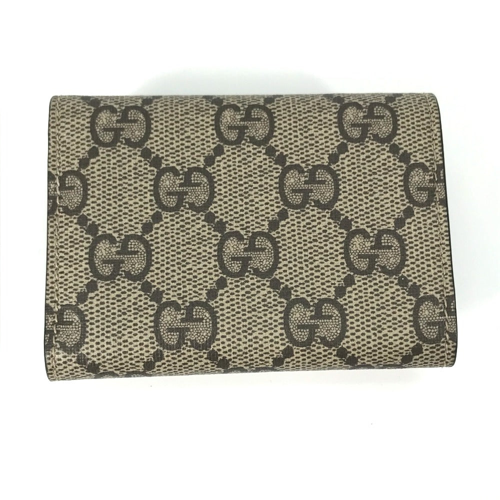 GUCCI Trifold wallet 681704 GG Supreme Canvas beige BALENCIAGA Balenciaga collaboration Paper mini wallet unisex Secondhand