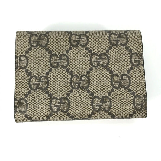 GUCCI Trifold wallet 681704 GG Supreme Canvas beige BALENCIAGA Balenciaga collaboration Paper mini wallet unisex Secondhand