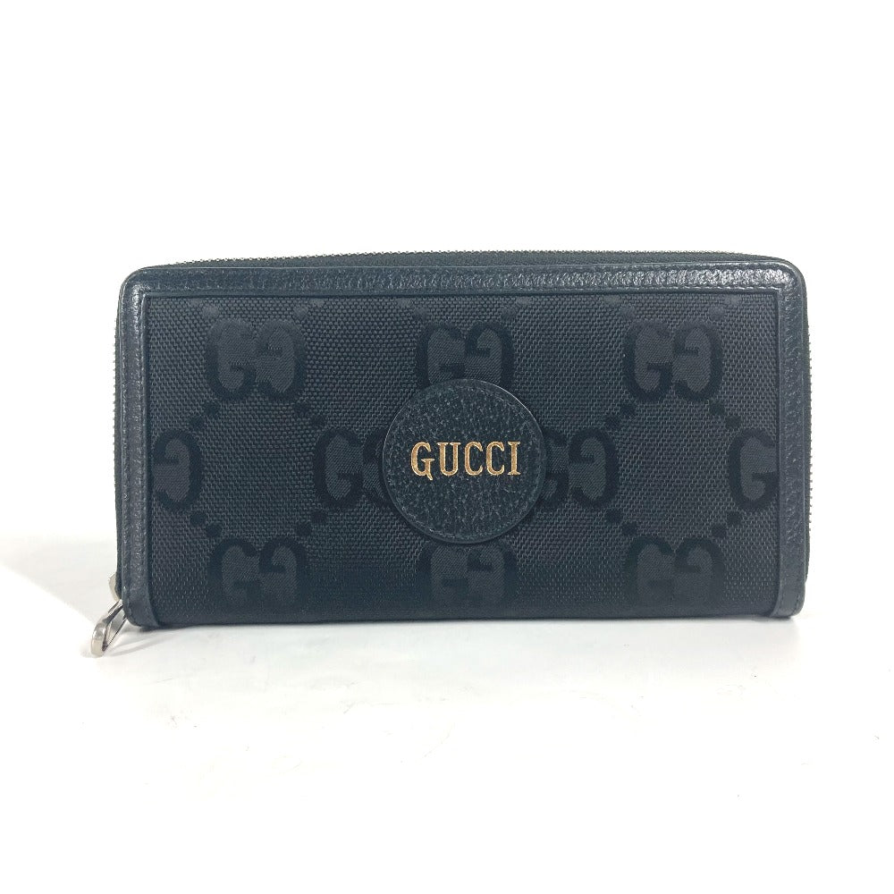 GUCCI Long Wallet Purse 625576 Nylon / leather black logo Off The Grid mens Used