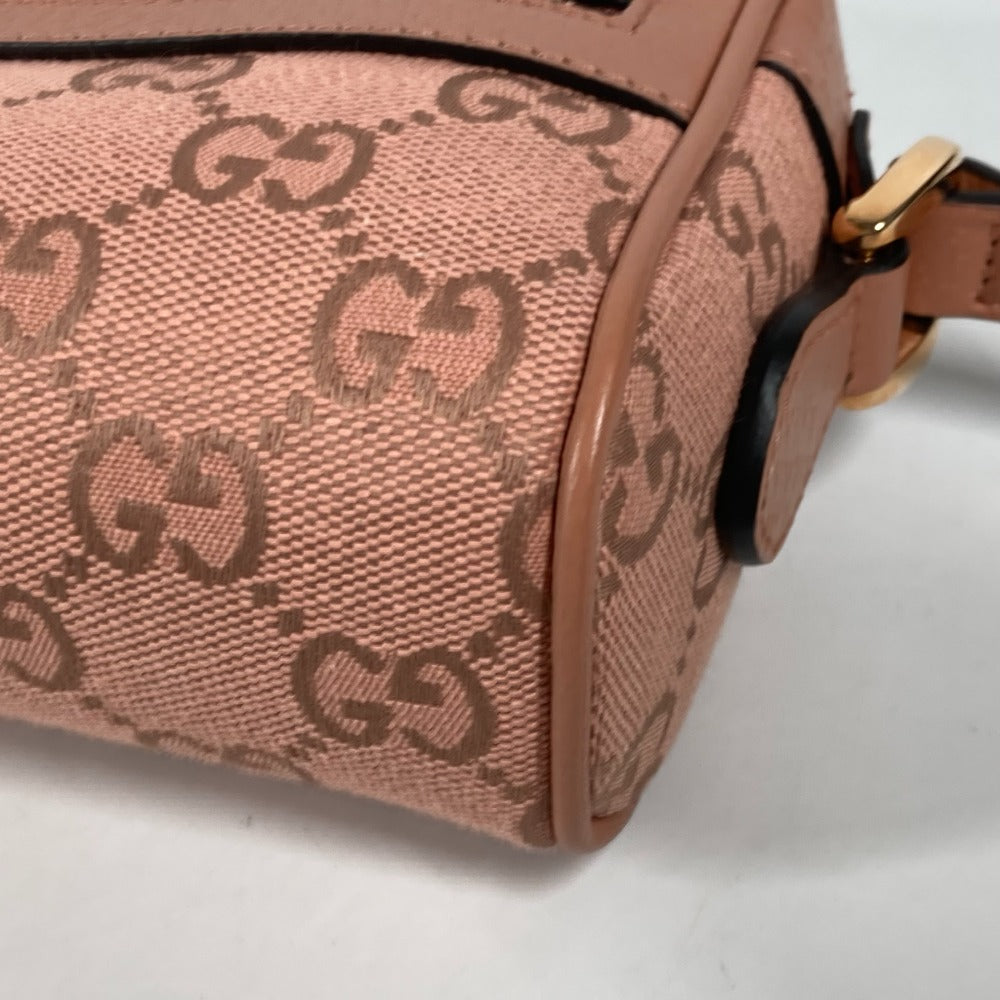 GUCCI Shoulder Bag 574493 Canvas / leather pink Crossbody GG Ophidia Women Used