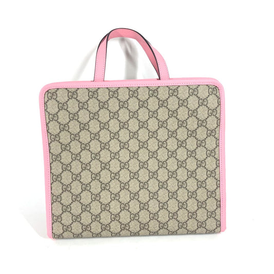 GUCCI Handbag 630589 GG Supreme canvas, leather pink Chilled license GG Supreme Strawberry Strawberry Glitter Kids Used