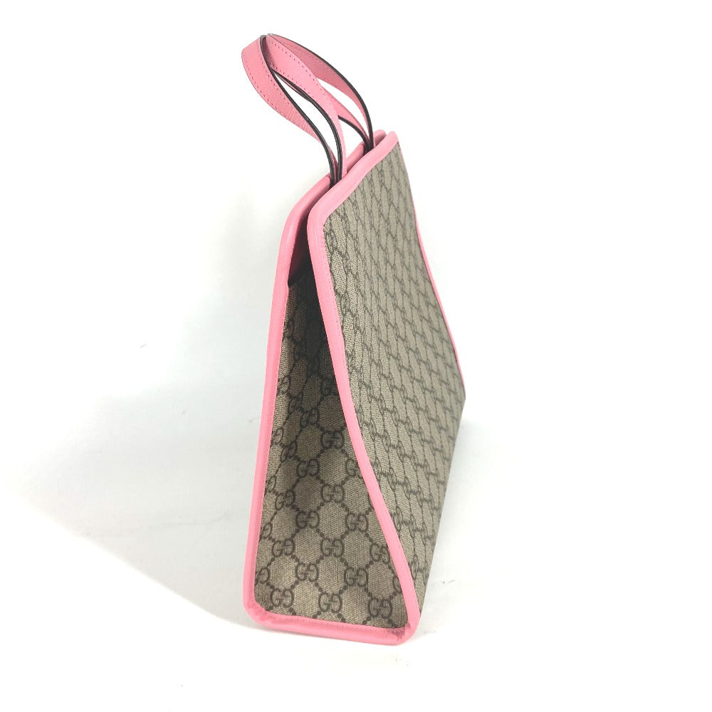 GUCCI Handbag 630589 GG Supreme canvas, leather pink Chilled license GG Supreme Strawberry Strawberry Glitter Kids Used
