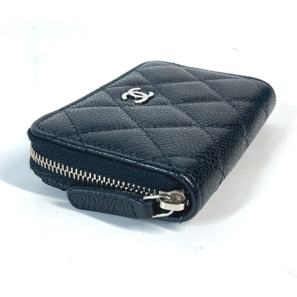 CHANEL Coin case AP0216 Caviar skin black CC COCO Mark Wallet Coin Pocket Matrasse quilting