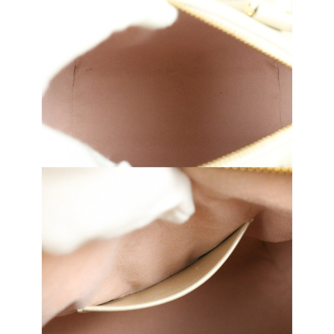 Very Good ( Rank A) ｜LV Monogram Leather Speedy 20 Limited Edition White Handbag With Shoulder Bag｜B25012201
