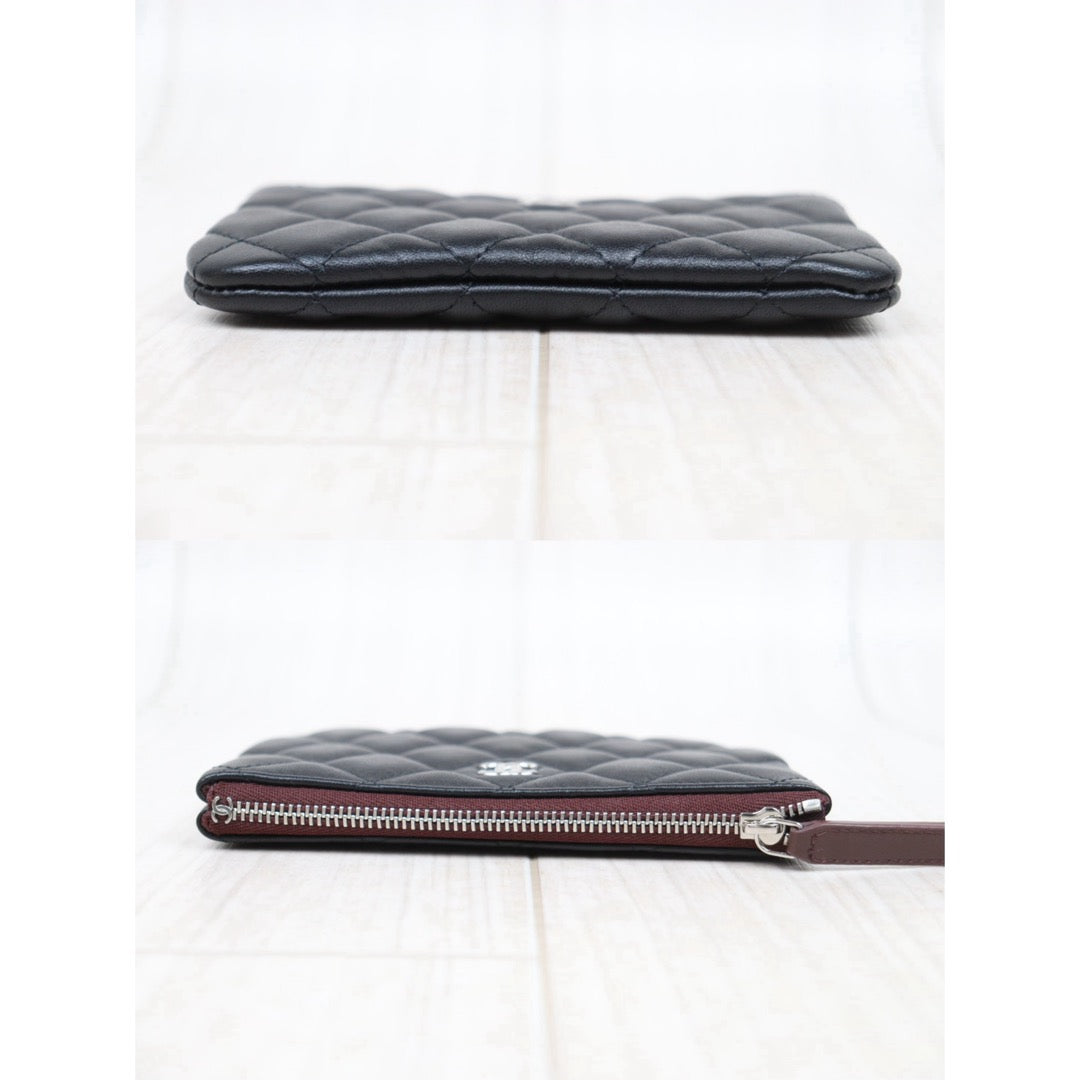 Excellent（Rank SA）｜CHANEL Lambskin Card Holder Black Made In 2021 - 2022 Year｜V25032017