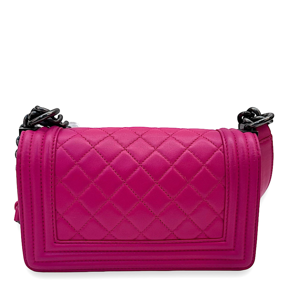Chanel Small Boy Pink Lambskin Flap Bag