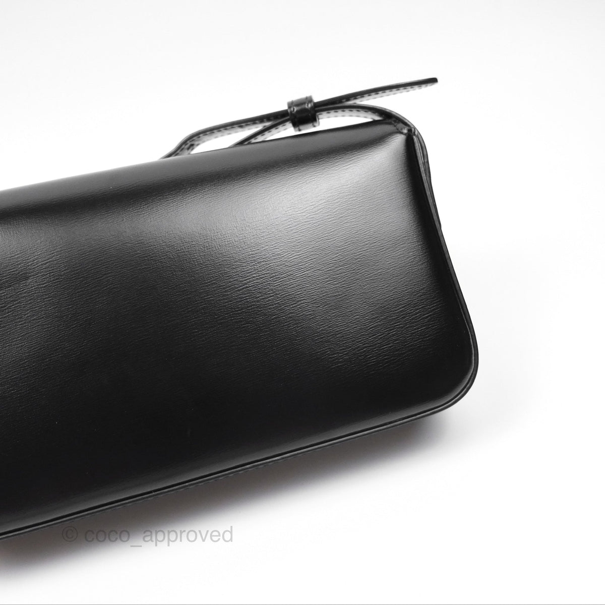 Celine Triomphe Shoulder Bag Black Calfskin