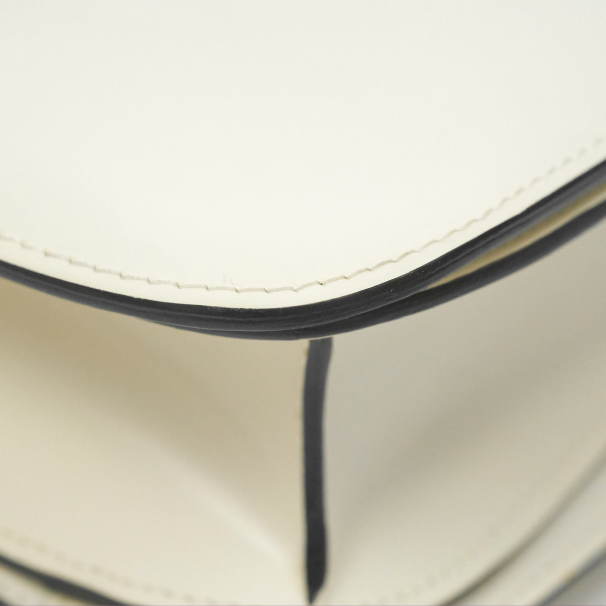 Celine Medium Classic Box Flap White Patent Gold Hardware
