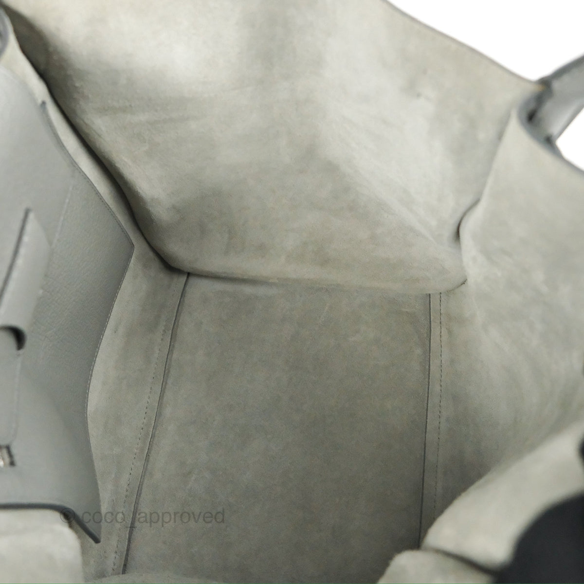 Celine Small Big Bag Grey Supple Grained Leather Silver Hardware