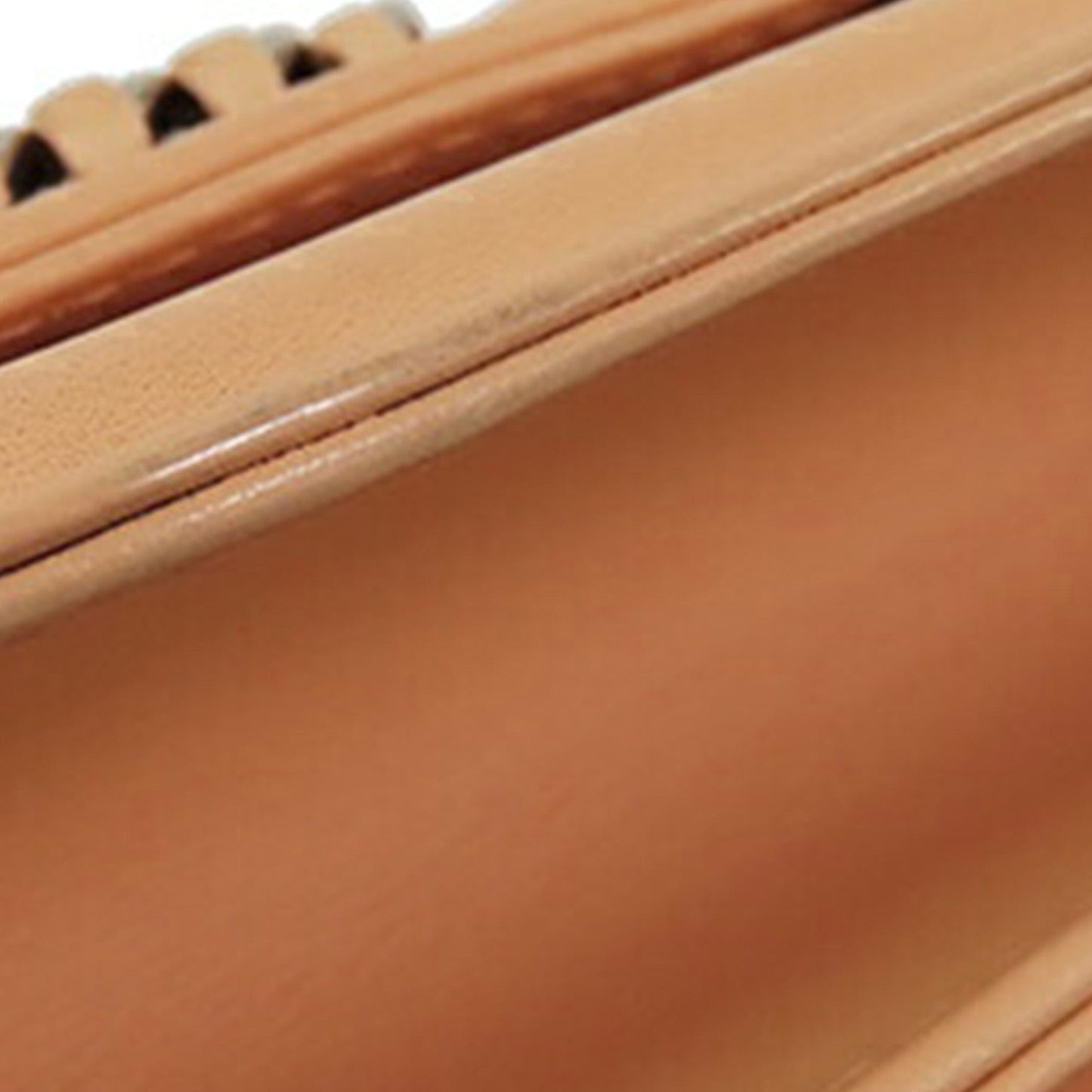 Tan Chanel Small Calfskin Braided Chic Flap Shoulder Bag