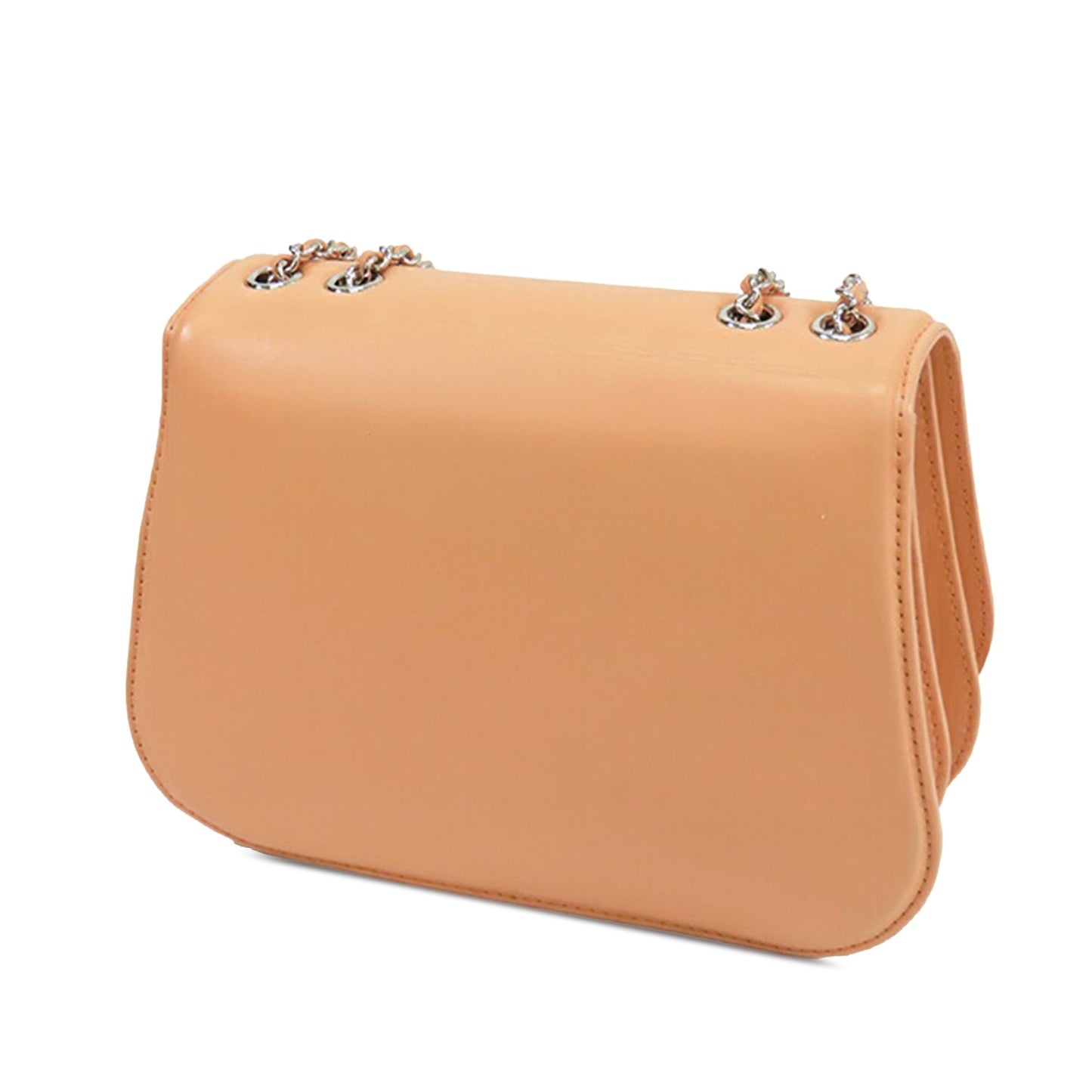 Tan Chanel Small Calfskin Braided Chic Flap Shoulder Bag