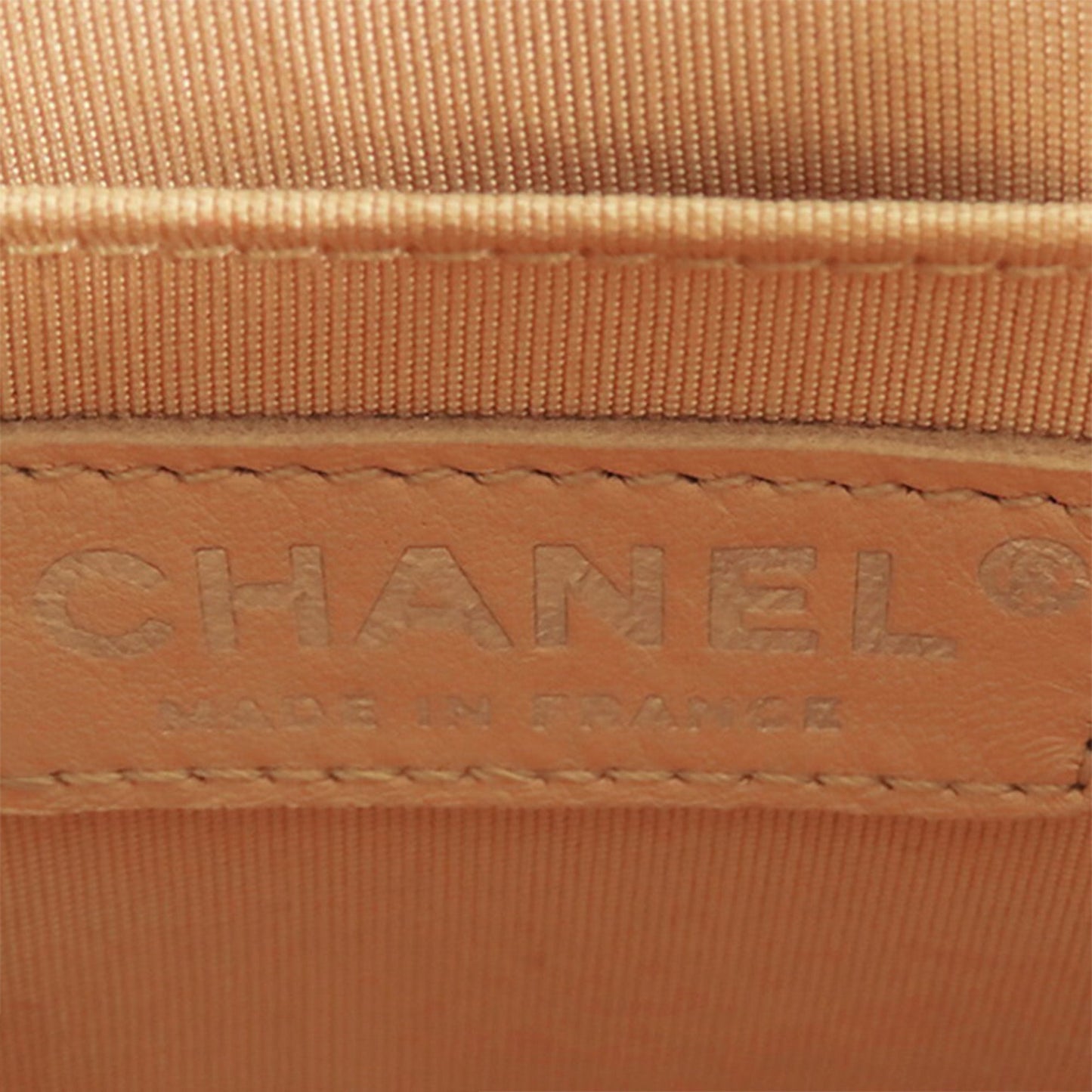 Tan Chanel Small Calfskin Braided Chic Flap Shoulder Bag