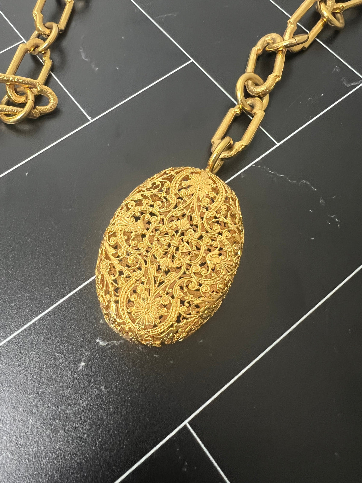 Vintage Chanel Dangling Byzantie Gold Belt
