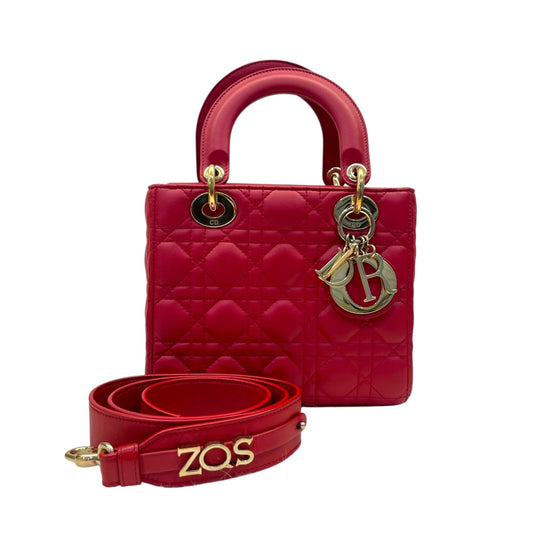 Christian Dior Small Lambskin Cannage Lady Dior