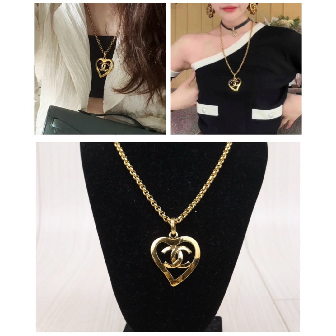 Very Good ( Rank A) ｜ CHANEL Coco Mark 24K Gold Plated Necklace｜25032710