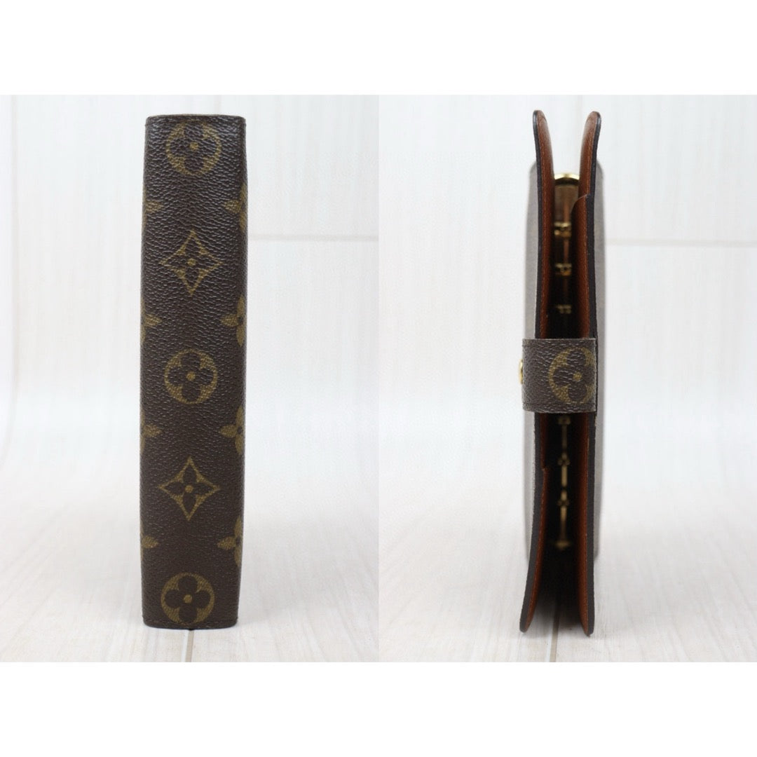 Good ( Rank AB) ｜ LV Monogram Medium Ring Agenda Cover Notebook Cover ｜Q25040305