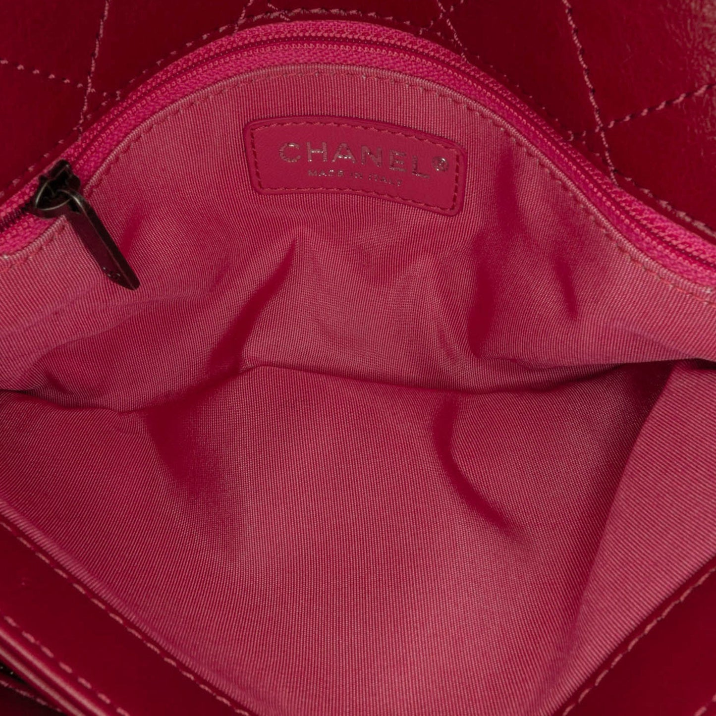Red Chanel CC Lambskin and Tweed Flap Crossbody Bag