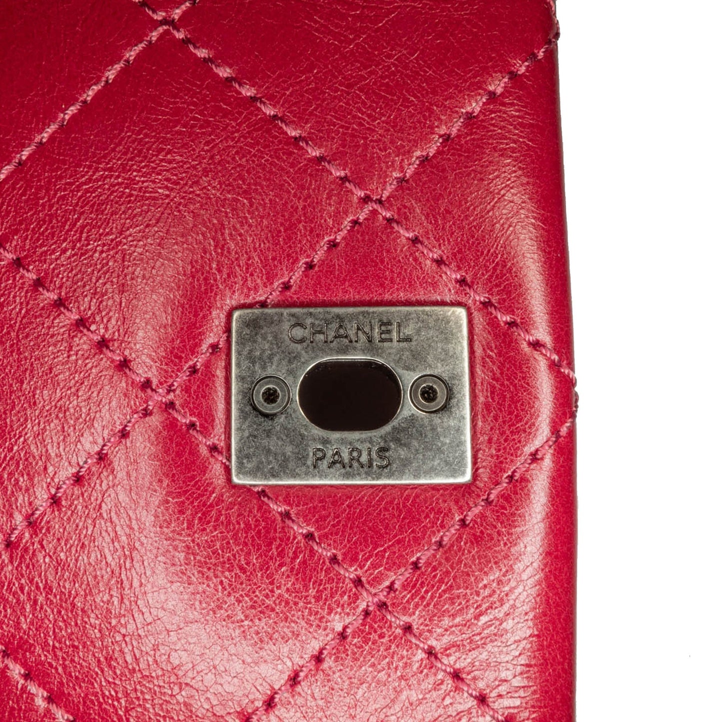 Red Chanel CC Lambskin and Tweed Flap Crossbody Bag