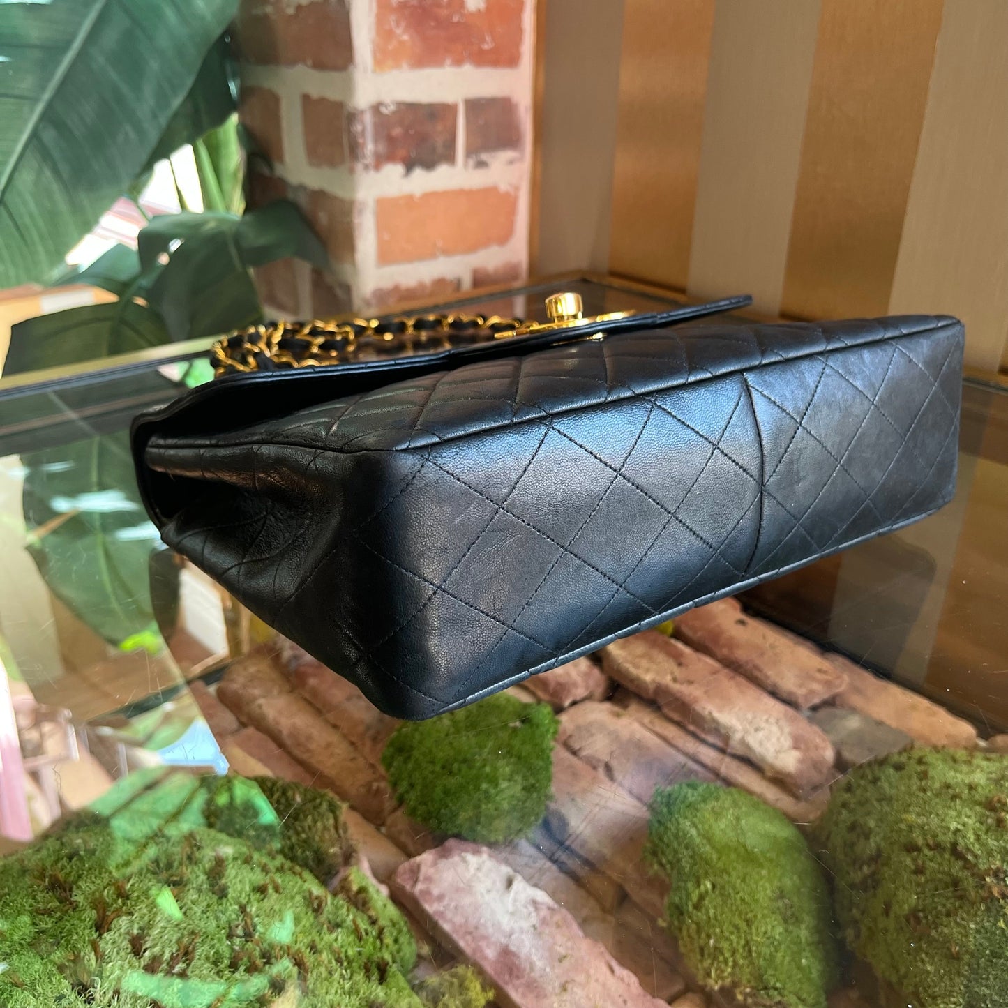 CHANEL Flap Maxi Lambskin Vintage Shoulder Bag