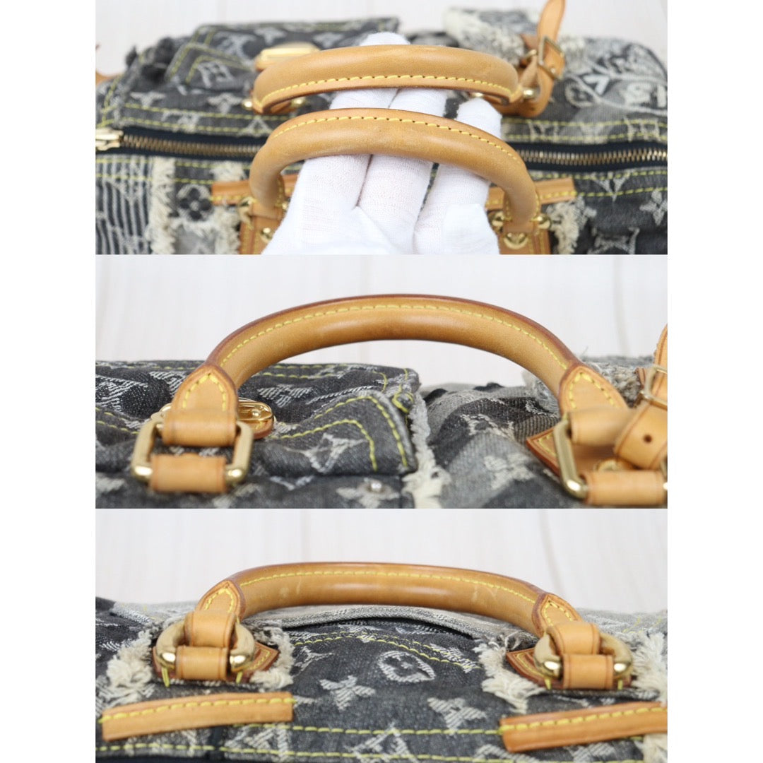 Rank AB ｜ LV Monogram Denim Speedy 30 Hand Bag ｜24042201