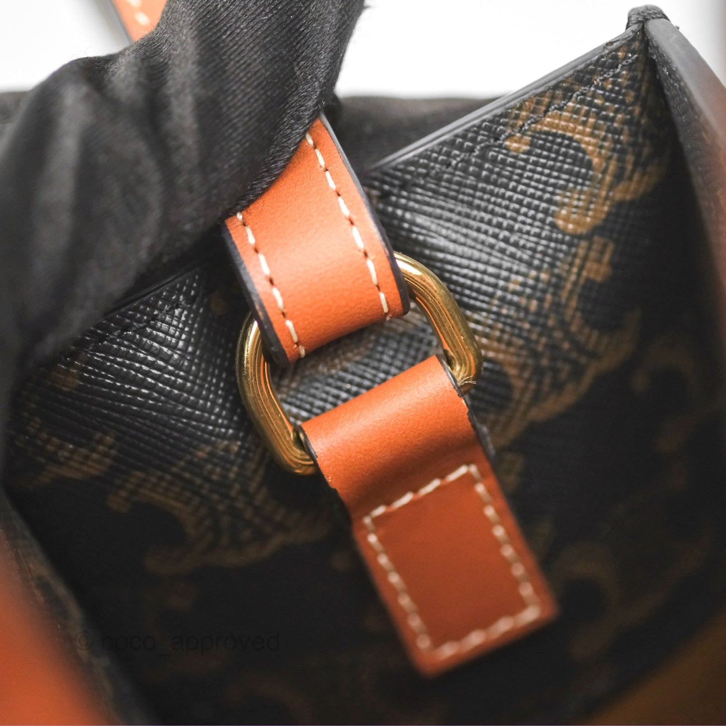 Celine Small Vertical Cabas Tote Triomphe Canvas Tan